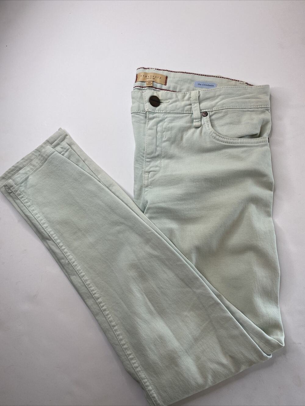 Sanctuary Denim The Charmer Skinny Jeans Women's 30 Teal High Rise Cotton Blend
